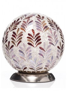The Grange Collection Mosaic Ball Lamp in Red 20x20x19cm