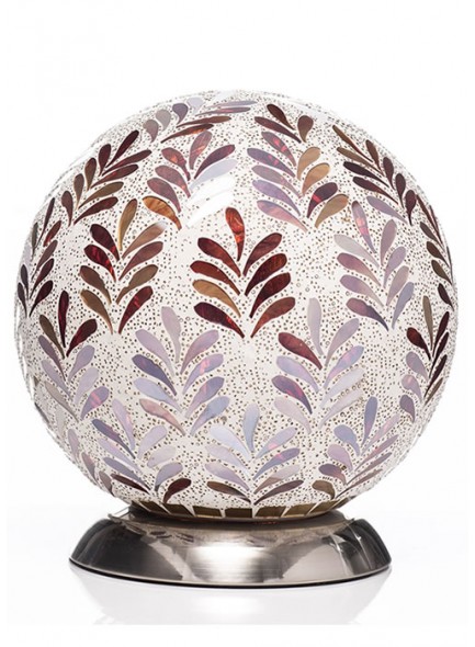 The Grange Collection Mosaic Ball Lamp in Red 20x20x19cm