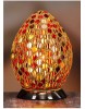 The Grange Collection Coloured Mosaic Egg Lamp (18.5 x 18.5 x 26.5cm)