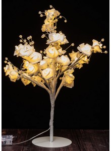 The Grange Collection LED Rose & Pearl Tree