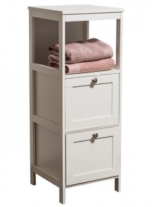 The Grange Collection 2-Drawer 1-Shelf Unit 30x30x80cm