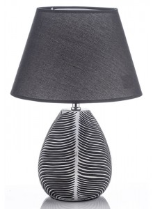 The Grange Collection Pearl Black Table Lamp 30x30x45.5cm