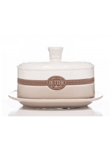 Roundstone Ceramic Butter Dish 14x9.5x9.5cm