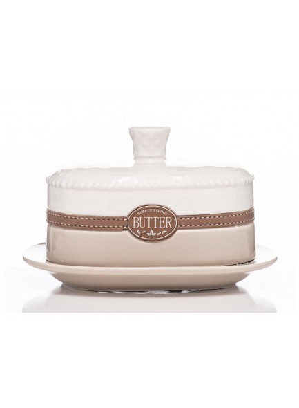 Roundstone Ceramic Butter Dish 14x9.5x9.5cm