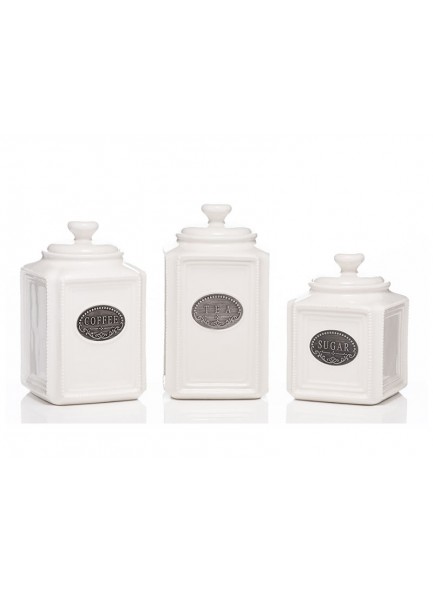 Roundstone Ceramic Tea, Coffee & Sugar Set