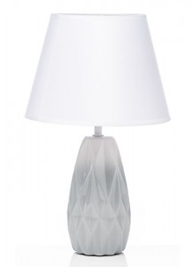 The Grange Collection Ceramic White & Blue Base Lamp