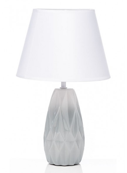 The Grange Collection Ceramic White & Blue Base Lamp