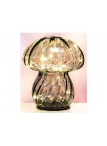 The Grange Collection LED Mushroom Lamp in Green