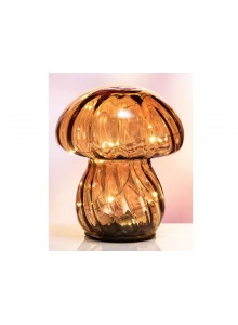 The Grange Collection LED Mushroom Lamp in Amber