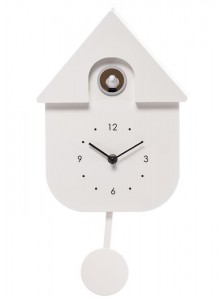 The Grange Collection Modern Cuckoo Clock - White