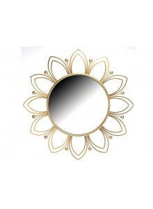The Grange Collection Gold Flower Wall Mirror 80x2.5x80cm