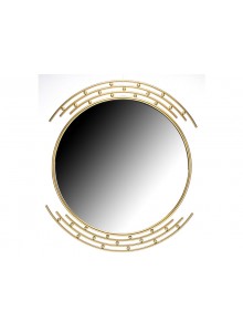 The Grange Collection Gold Round Decorative Mirror 80x2x80cm