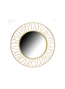 The Grange Collection Gold Round Decorative Frame Mirror 80x2x80cm