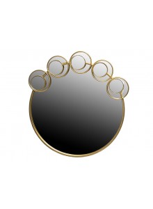 The Grange Collection Gold Round Circle Frame Mirror 80x2x80cm