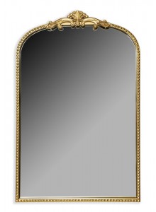 The Grange Collection Gold Antique Arched Wall Mirror 95x60x2cm
