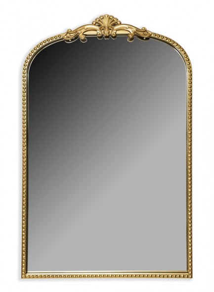 The Grange Collection Gold Antique Arched Wall Mirror 95x60x2cm