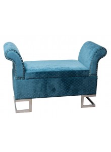 The Grange Collection Green Luxury Love Seat with Storage 102x40x68cm