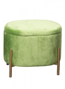 The Grange Collection Lime Green Luxury Footstool with Storage 45x33x38cm