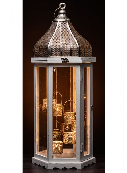 The Grange Collection Wooden Lanterns Set of 3