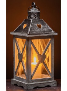 The Grange Collection Wooden Lanterns Set of 2