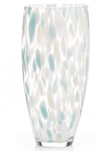 The Grange Collection Confetti Effect Glass Vase 16x32cm