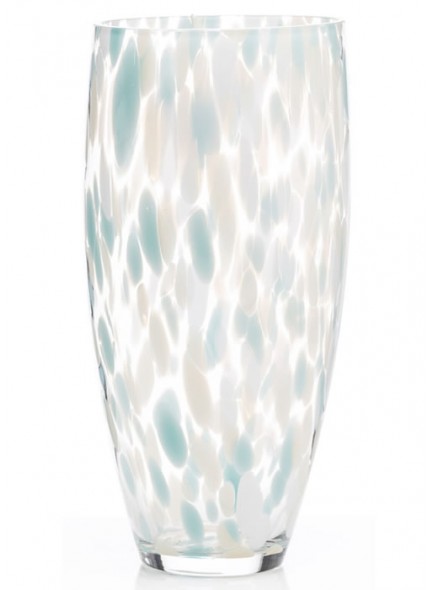 The Grange Collection Confetti Effect Glass Vase 16x32cm