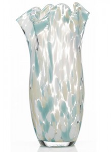 The Grange Collection Confetti Effect Glass Vase 15x30cm