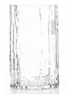 The Grange Collection Clear Glass Vase 15x25cm