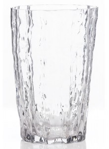 The Grange Collection Clear Glass Vase 8x12x27cm