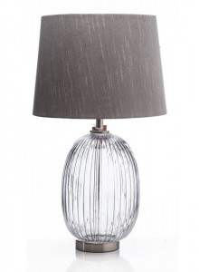 The Grange Collection Smoky Glass Table Lamp  33x56cm