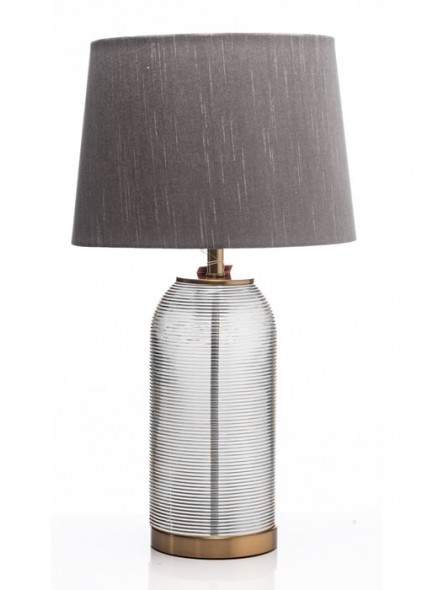 The Grange Collection Amber Glass Table Lamp  33x56cm
