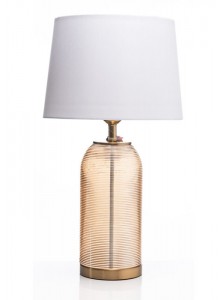 The Grange Collection Smoky Glass Table Lamp  33x56cm