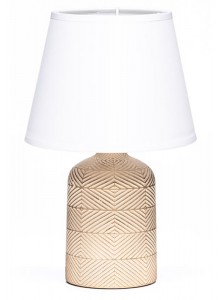 The Grange Collection Cream & Gold Lamp 20x20x23cm