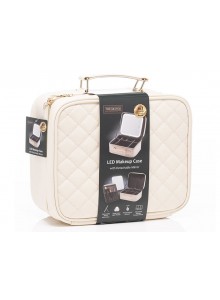 The Grange Collection Hollywood Portable Make-up Travel Case with LED Mirror 26x23x11cm