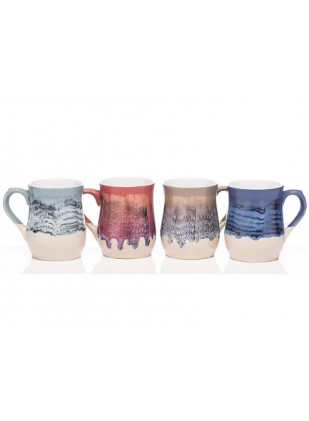Roundstone Pottery Mugs Set of 4
