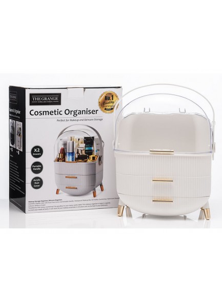 The Grange Collection Dustproof Cosmetic Box in White 29.5x20x35cm