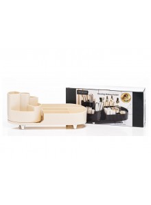 The Grange Collection Glam Cosmetic Organisers in Cream 34.5x14.7x14.3cm