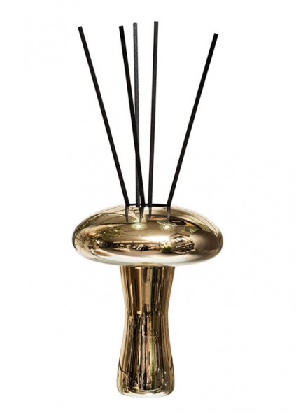 The Grange Collection Gold Mushroom Diffuser in Nordic Vetiver - 13x16cm-0.18x22.7cm