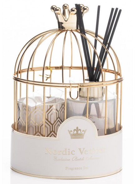 The Grange Collection Scented Cage Set in Nordic Vetiver