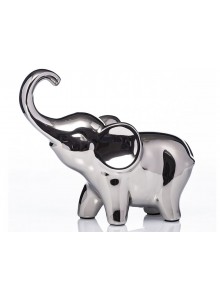 The Grange Collection Silver Mirrored Elephant