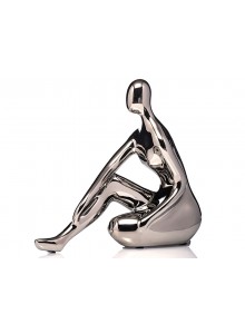The Grange Collection Silver Mirrored Lady Décor