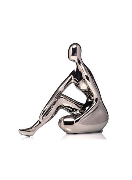 The Grange Collection Silver Mirrored Lady Décor