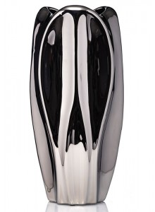 The Grange Collection Silver Mirrored Vase