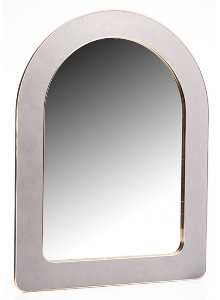 The Grange Collection Grey Flannelette Arched Wall Mirror 60x80x1.6cm 