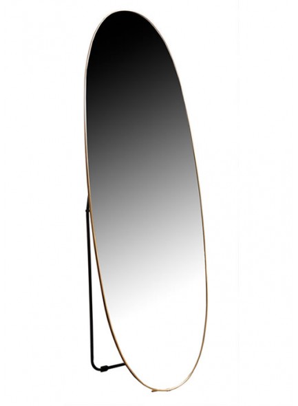 The Grange Collection Gold Oval Full Length Mirror 50x160x1.8cm 
