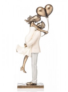 The Grange Collection Couple with Balloons 31cm