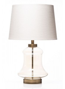 The Grange Collection Glass Base Table Lamp