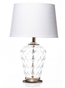 The Grange Collection Glass Base Table Lamp