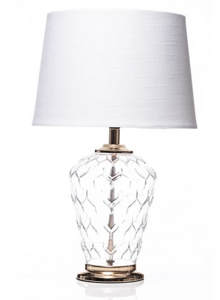 The Grange Collection Glass Base Table Lamp