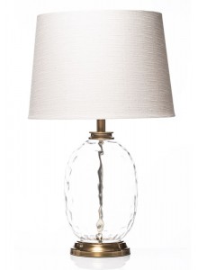 The Grange Collection Glass Base Table Lamp